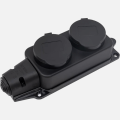 Колодка каучук с заземлением с крышкой ARTSUN K2E-B-IP44