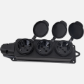 Колодка каучук с заземлением с крышкой ARTSUN K3E-B-IP44