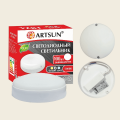 ЖКХ круглый светодиодный светильник ARTSUN SSB-1 8W 5000K