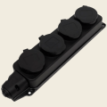 Колодка каучук с заземлением с крышкой ARTSUN K4E-B-IP44