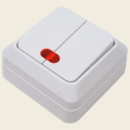 Выключатель 2-клавишный с индикатором ARTSUN BASIC