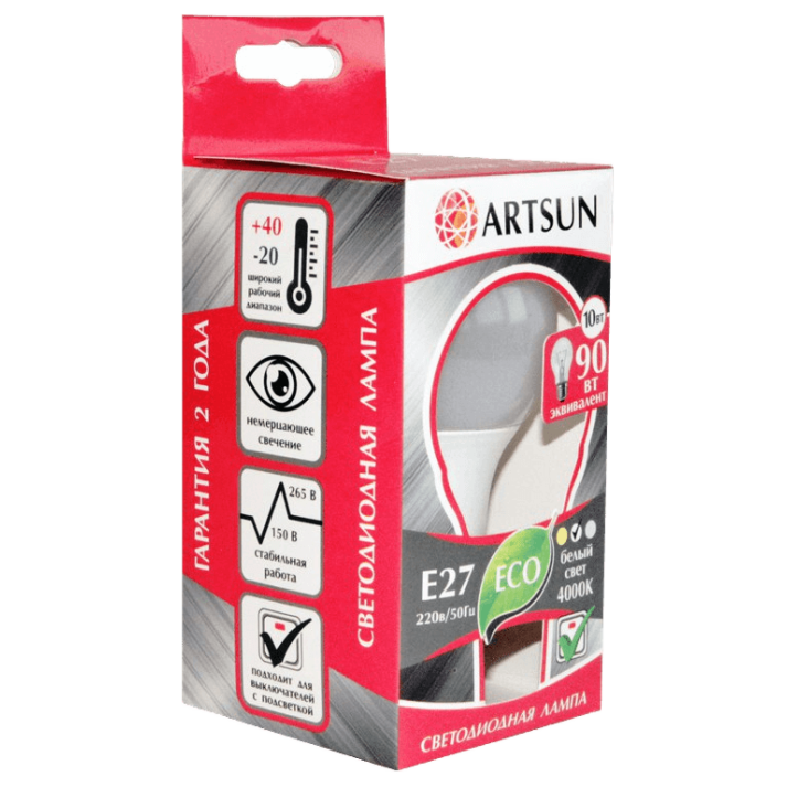 Лампа светодиодная ARTSUN LED A72 20W E27 4000K