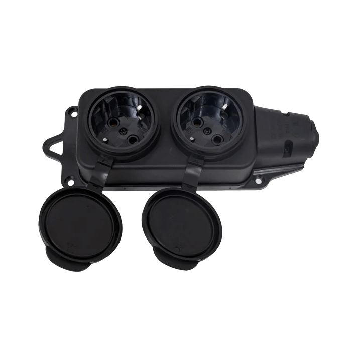 Колодка каучук с заземлением с крышкой ARTSUN K2E-B-IP44