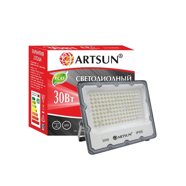 Прожектор светодиодный ARTSUN LED FL 30W 6500K SMD Прожектор светодиодный ARTSUN LED FL 30W 6500K SMD