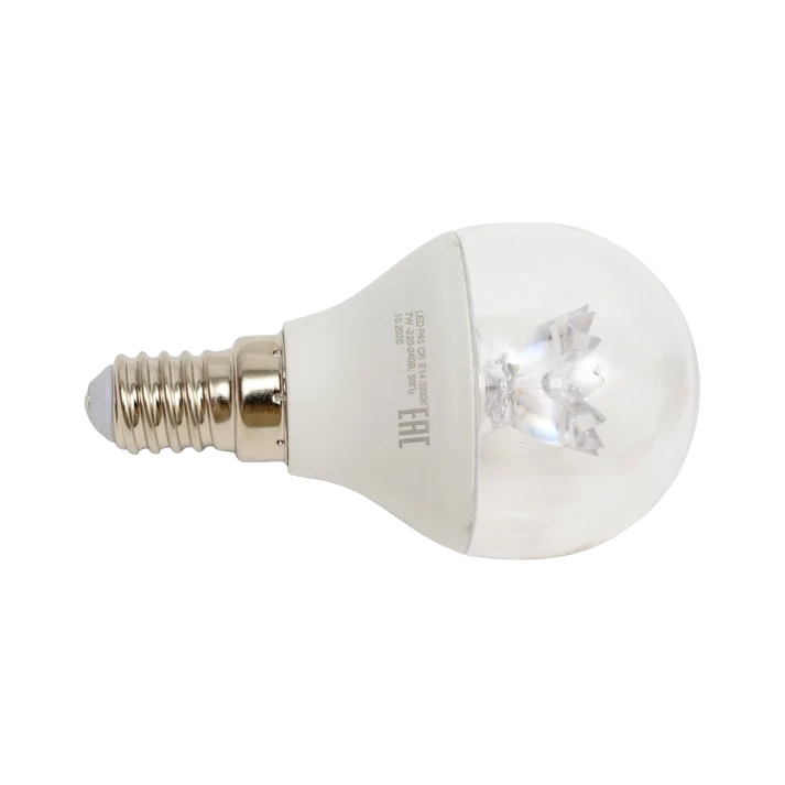 Лампа светодиодная с линзой ARTSUN LED P45 CR 7W E14 3000K