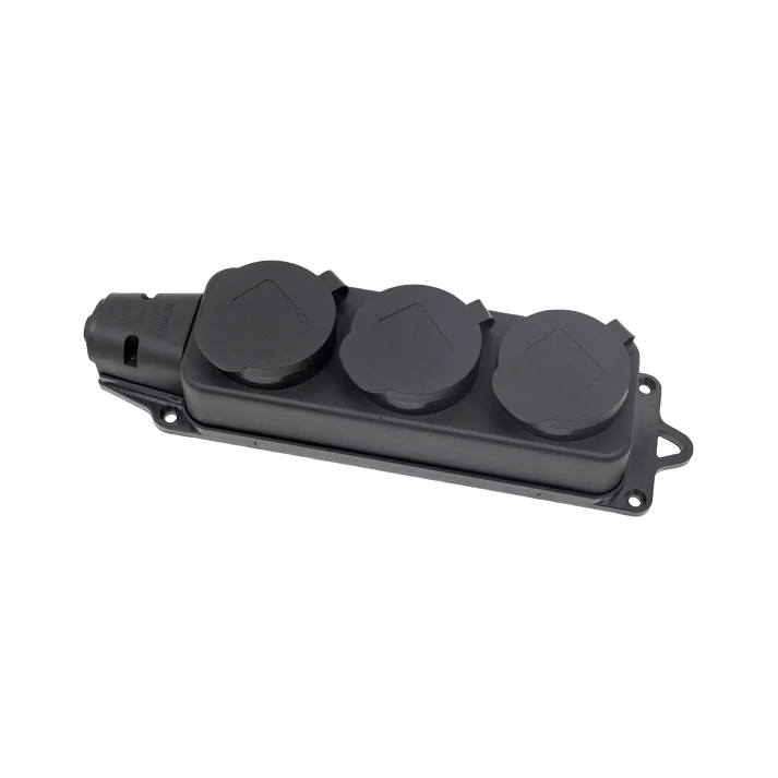 Колодка каучук с заземлением с крышкой ARTSUN K3E-B-IP44 Колодка каучук с заземлением с крышкой ARTSUN K3E-B-IP44