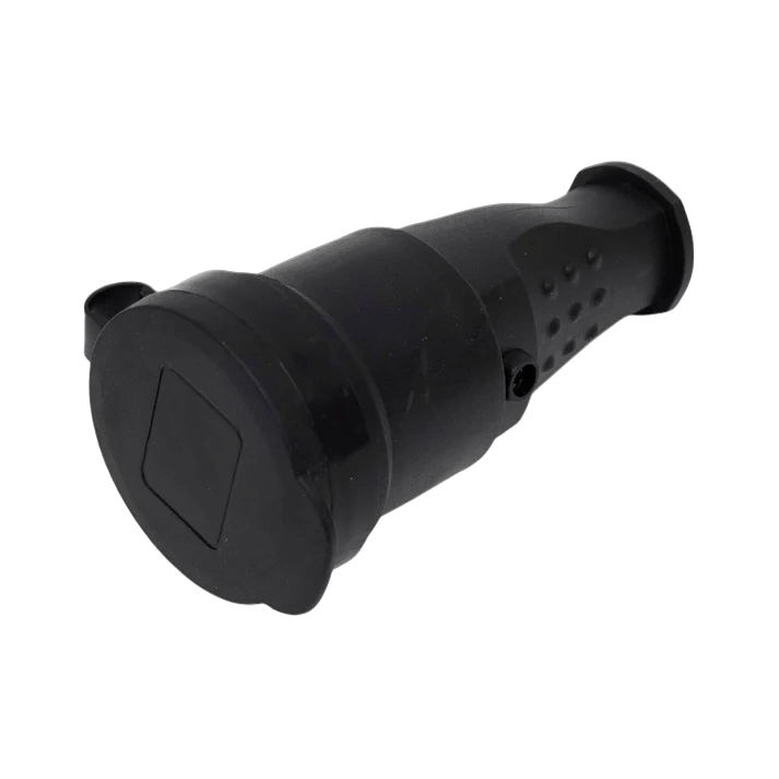 Разъем каучуковый с крышкой и заземлением ARTSUN C1E-B-IP44