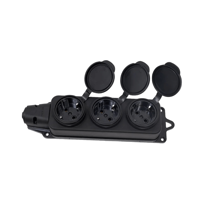 Колодка каучук с заземлением с крышкой ARTSUN K3E-B-IP44 Колодка каучук с заземлением с крышкой ARTSUN K3E-B-IP44