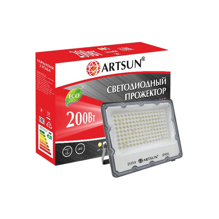 Прожектор светодиодный ARTSUN LED FL 200W 6500K SMD Прожектор светодиодный ARTSUN LED FL 200W 6500K SMD