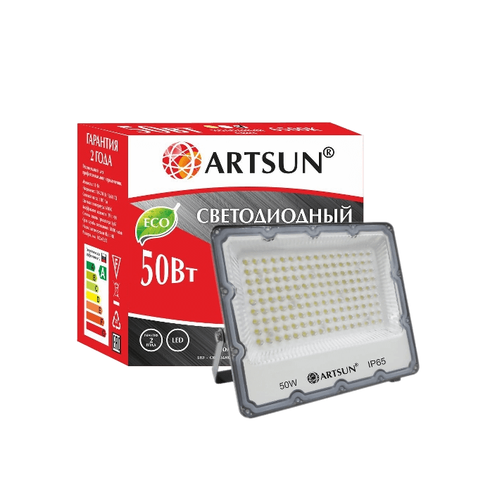 Прожектор светодиодный ARTSUN LED FL 50W 6500K SMD Прожектор светодиодный ARTSUN LED FL 50W 6500K SMD