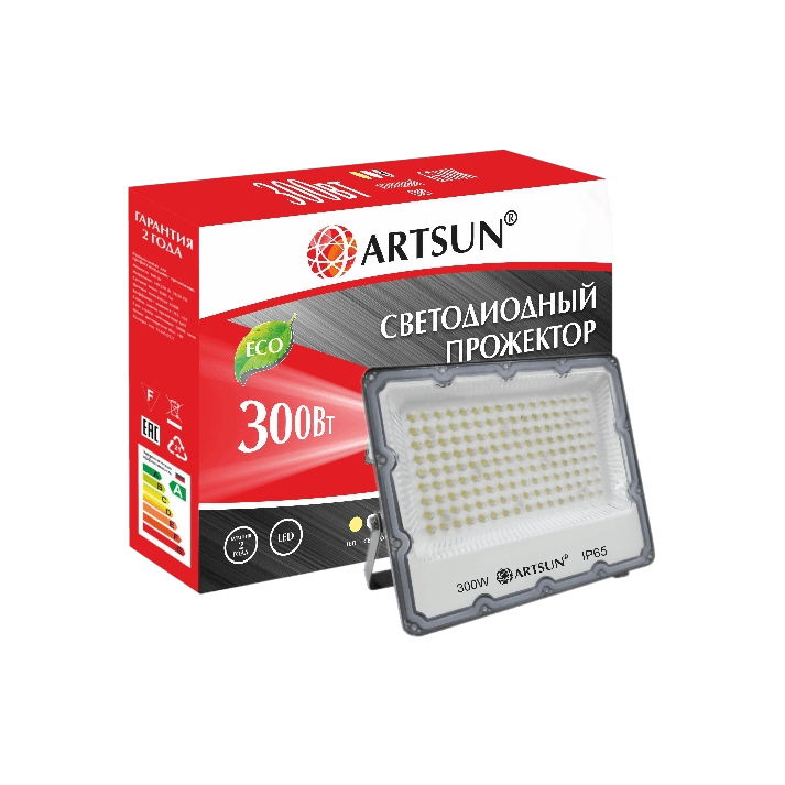 Прожектор светодиодный ARTSUN LED FL 300W 6500K SMD Прожектор светодиодный ARTSUN LED FL 300W 6500K SMD