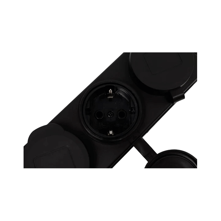 Колодка каучук с заземлением с крышкой ARTSUN K4E-B-IP44