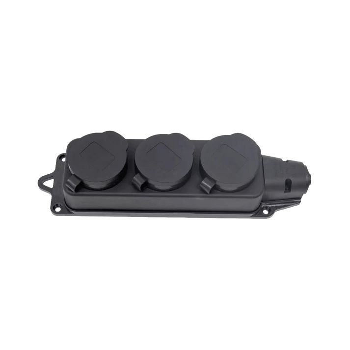 Колодка каучук с заземлением с крышкой ARTSUN K3E-B-IP44 Колодка каучук с заземлением с крышкой ARTSUN K3E-B-IP44